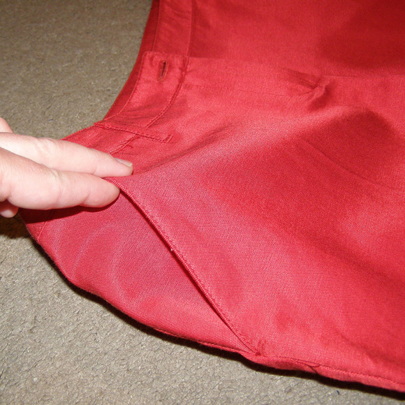 NEW Bright Red MOTIVI Dressy Shorts size 6 Cuffed - Picture 6 of 7